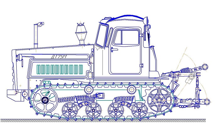 Схема трактора