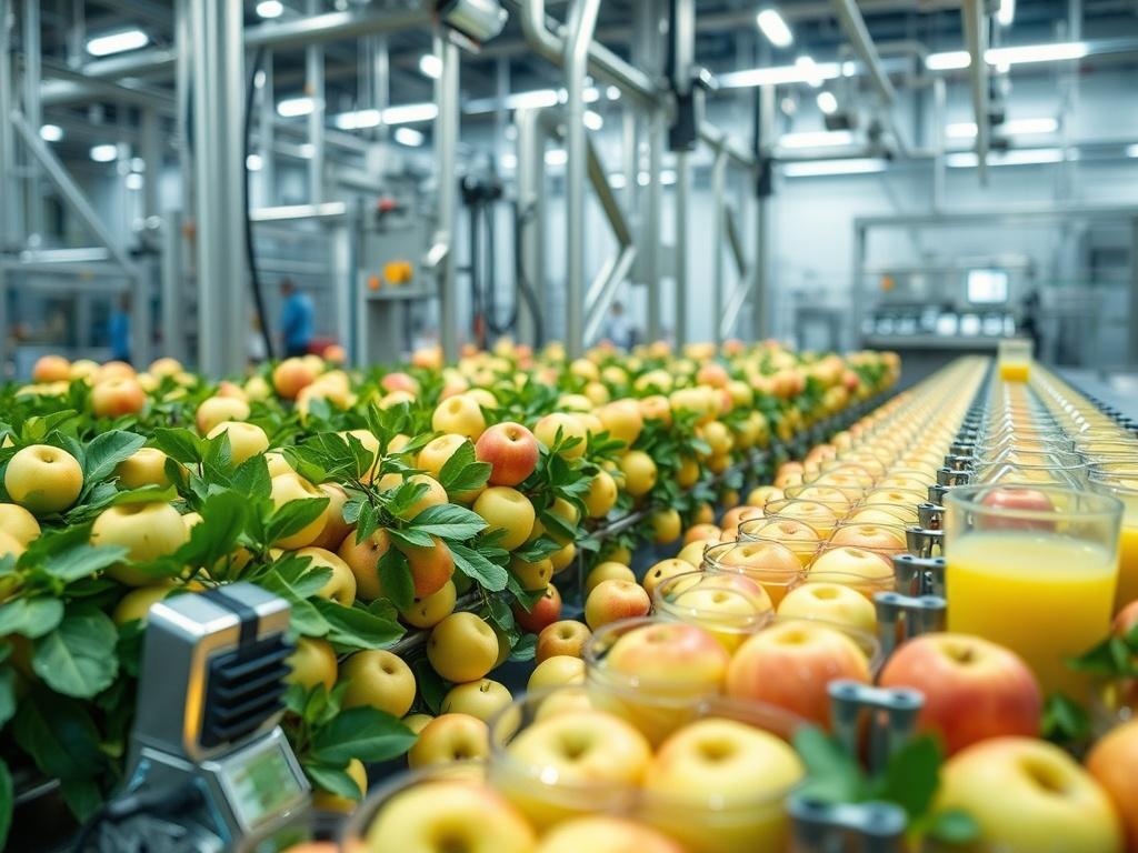 Automation of apple juice production at enterprisesфото
